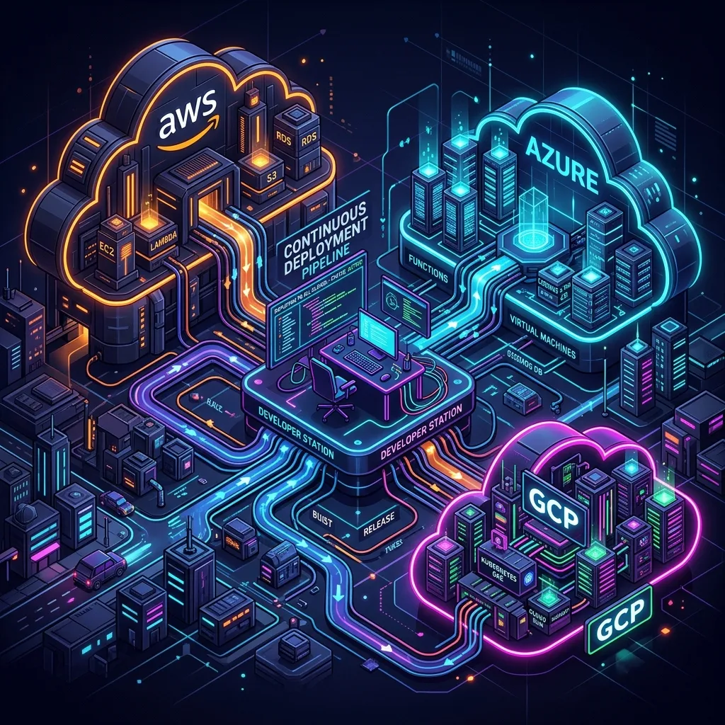 Deploying to AWS, Azure, and GCP with GitHub Actions