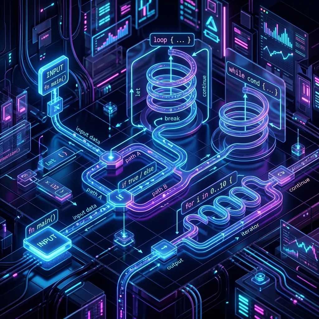 Rust Functions and Control Flow: if, loop, while, for Explained