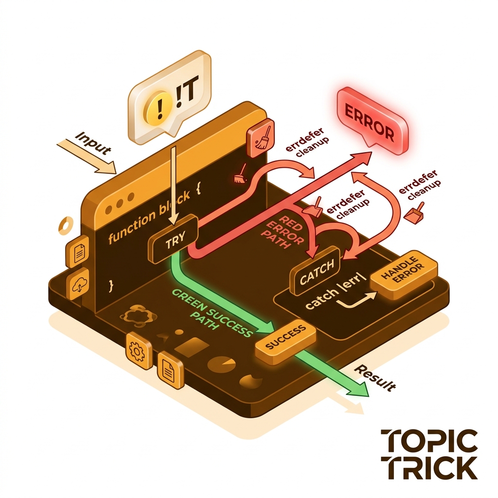 Zig Error Handling: Try, Catch, and Errdefer